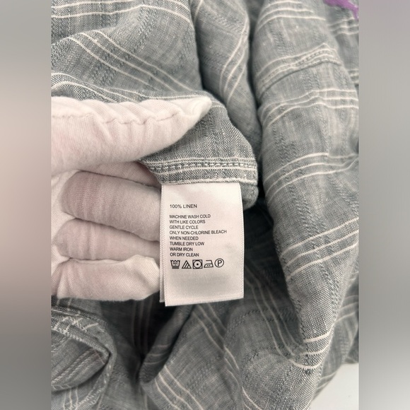 Tommy Bahama Ventana Plaid Linen Button-Up Shirt XXXL Carbon  GREY NWT $128 - Picture 7 of 11